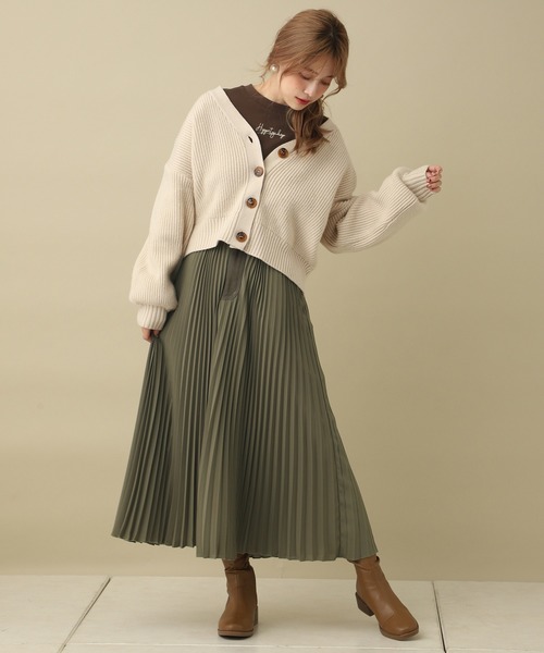 one after another NICE CLAUP（ワンアフターアナザーナイスクラップ）の「アソートロゴロンT（Tシャツ/カットソー・レディース・ブラウン/オフホワイト/カーキ/ベージュ・FREE）」の19枚目の写真