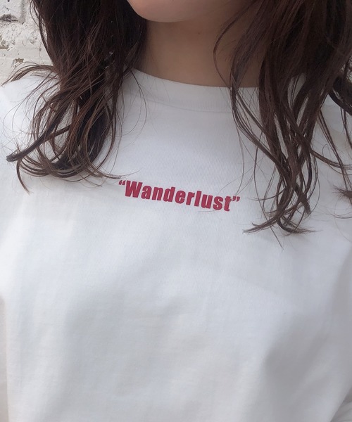 one after another NICE CLAUP（ワンアフターアナザーナイスクラップ）の「アソートロゴロンT（Tシャツ/カットソー・レディース・ブラウン/オフホワイト/カーキ/ベージュ・FREE）」の14枚目の写真
