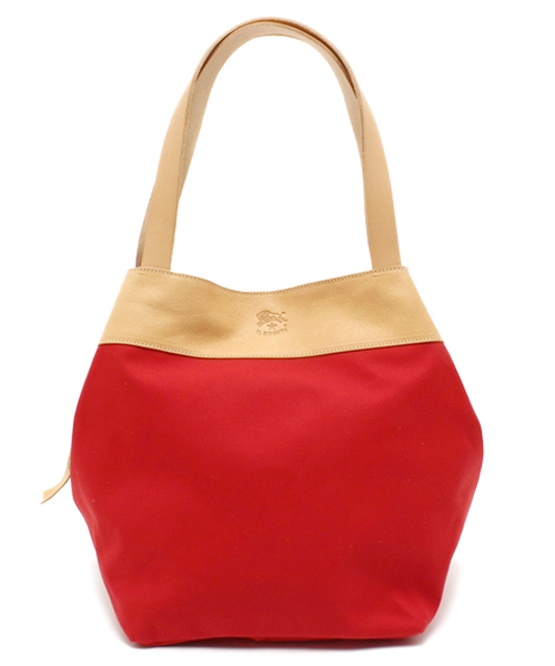 IL BISONTE(イルビゾンテ)の「IL BISONTE / CANVAS x LEATHER / TOTEBAG(トートバッグ・レディース・その他1/ライトブラウン/ブラックミックス/レッド/ブラック系その他/グリーン系その他/ブラック×ブラック・FREE)」の6枚目の写真