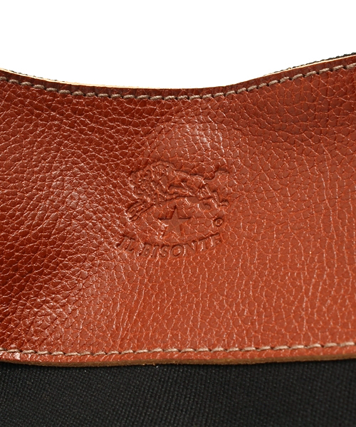 IL BISONTE(イルビゾンテ)の「IL BISONTE / CANVAS x LEATHER / TOTEBAG(トートバッグ・レディース・その他1/ライトブラウン/ブラックミックス/レッド/ブラック系その他/グリーン系その他/ブラック×ブラック・FREE)」の13枚目の写真