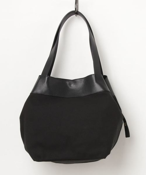 IL BISONTE(イルビゾンテ)の「IL BISONTE / CANVAS x LEATHER / TOTEBAG(トートバッグ・レディース・その他1/ライトブラウン/ブラックミックス/レッド/ブラック系その他/グリーン系その他/ブラック×ブラック・FREE)」の16枚目の写真