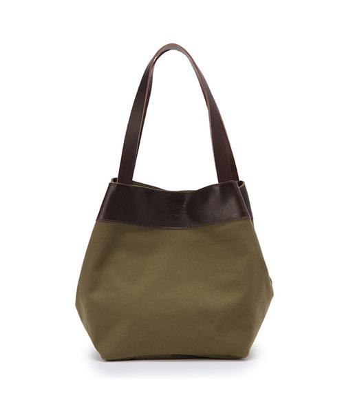IL BISONTE(イルビゾンテ)の「IL BISONTE / CANVAS x LEATHER / トートバッグ(トートバッグ・レディース・その他1/ライトブラウン/ブラックミックス/レッド/ブラック系その他/グリーン系その他/ブラック×ブラック・FREE)」の7枚目の写真
