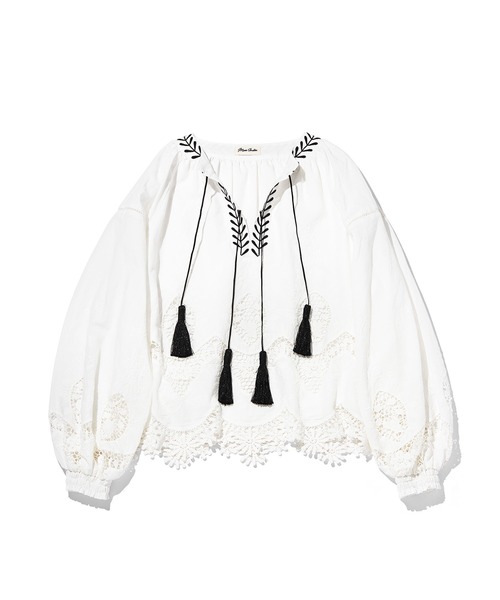 セール】Marie Miller LACE OVER BLOUSE (マリー ミラー レース 