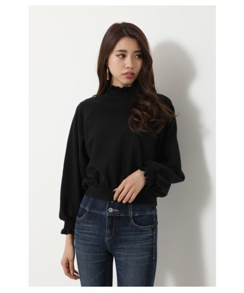 rienda リエンダ　長袖　Black シフォン　フリル　キレイめ　トップス 公式】riendaのトップス(シャツ・ブラウス)検索ページ