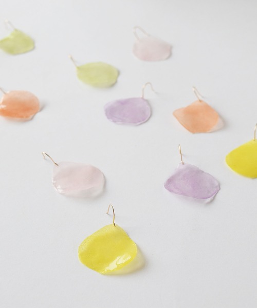 tone(トーン)の「【PAPER ART WORKS】sheer petal(ピアス(両耳用)・レディース・ピンク/オレンジ/ラベンダー/グリーン系その他/イエロー系その他・FREE)」の10枚目の写真