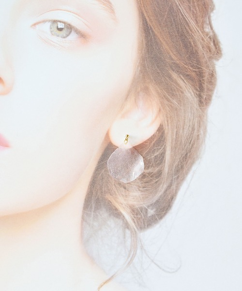 tone(トーン)の「【PAPER ART WORKS】sheer petal(ピアス(両耳用)・レディース・ピンク/オレンジ/ラベンダー/グリーン系その他/イエロー系その他・FREE)」の8枚目の写真