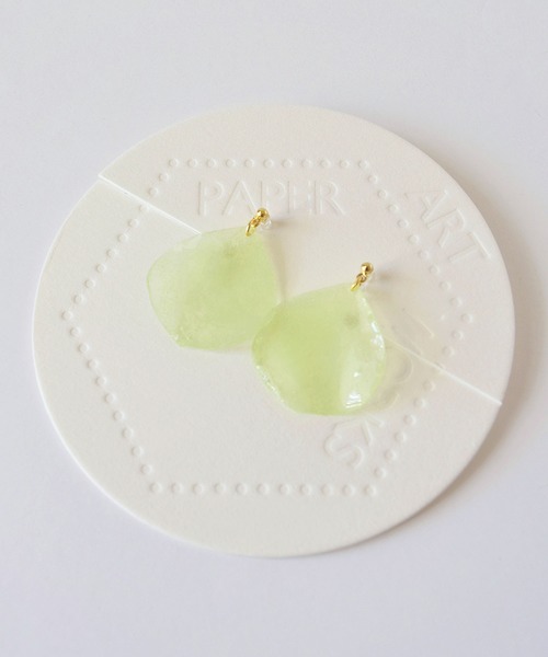 tone(トーン)の「【PAPER ART WORKS】sheer petal(ピアス(両耳用)・レディース・ピンク/オレンジ/ラベンダー/グリーン系その他/イエロー系その他・FREE)」の18枚目の写真