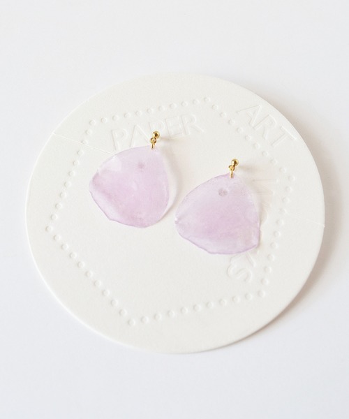 tone(トーン)の「【PAPER ART WORKS】sheer petal(ピアス(両耳用)・レディース・ピンク/オレンジ/ラベンダー/グリーン系その他/イエロー系その他・FREE)」の15枚目の写真