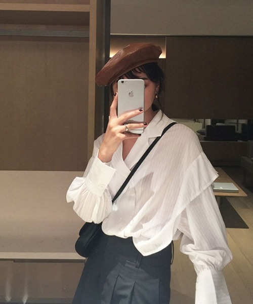 Diosfront ディオスフロント の ダブルボタンブラウス シャツ ブラウス Wear