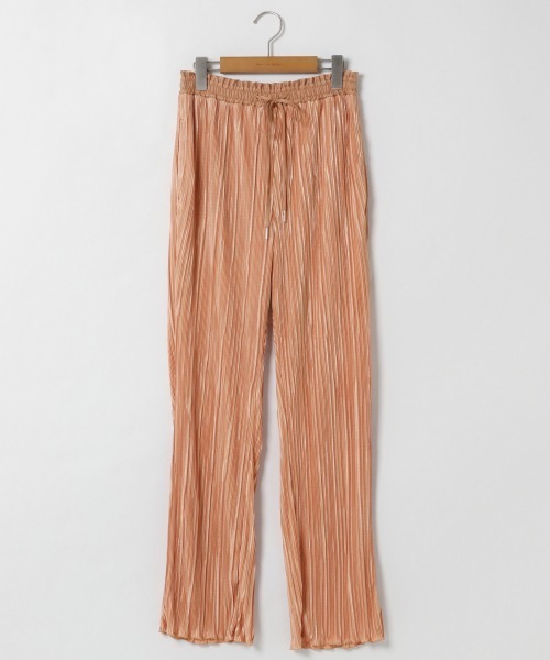 A part by(アパートバイ)の「Pワッシャープリーツパンツ2 911236(その他パンツ・レディース・ブラウン/ベージュ/ブルー/イエロー/オレンジ/ライトグリーン/ブラック・FREE)」の10枚目の写真