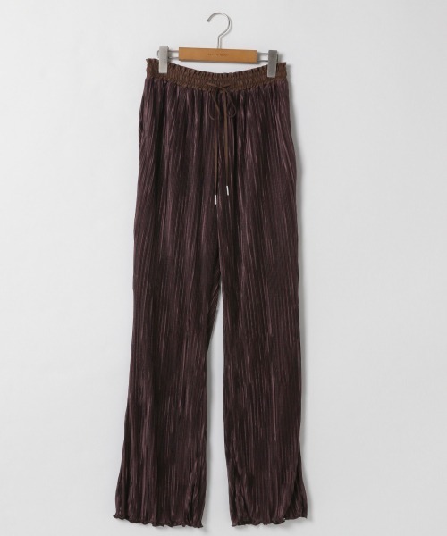 A part by(アパートバイ)の「Pワッシャープリーツパンツ2 911236(その他パンツ・レディース・ブラウン/ベージュ/ブルー/イエロー/オレンジ/ライトグリーン/ブラック・FREE)」の11枚目の写真