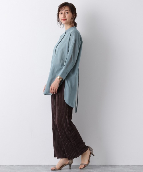 A part by(アパートバイ)の「Pワッシャープリーツパンツ2 911236(その他パンツ・レディース・ブラウン/ベージュ/ブルー/イエロー/オレンジ/ライトグリーン/ブラック・FREE)」の16枚目の写真