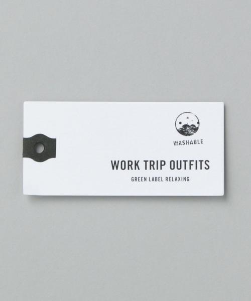 WORK TRIP OUTFITS GREEN LABEL RELAXING（ワークトリップアウトフィッツグリーンレーベル リラクシング）の「【WORK TRIP OUTFITS】★WTO CS 布帛ポンチ コンビ プルオーバー（Tシャツ/カットソー・レディース・オフホワイト/ナチュラル/ブラック・FREE）」の4枚目の写真