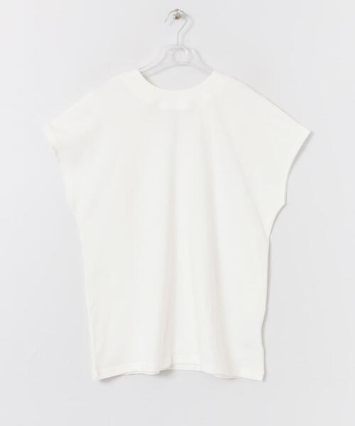 LAATO(ラート)の「CREW-NECK T-SHIRTS(Tシャツ/カットソー・レディース・ホワイト/ベージュ/ブラウン・FREE)」の2枚目の写真