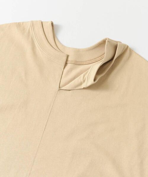 LAATO(ラート)の「CREW-NECK T-SHIRTS(Tシャツ/カットソー・レディース・ホワイト/ベージュ/ブラウン・FREE)」の8枚目の写真