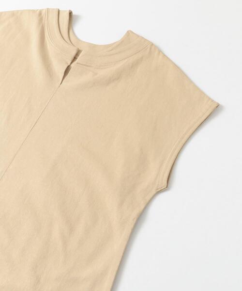 LAATO(ラート)の「CREW-NECK T-SHIRTS(Tシャツ/カットソー・レディース・ホワイト/ベージュ/ブラウン・FREE)」の7枚目の写真