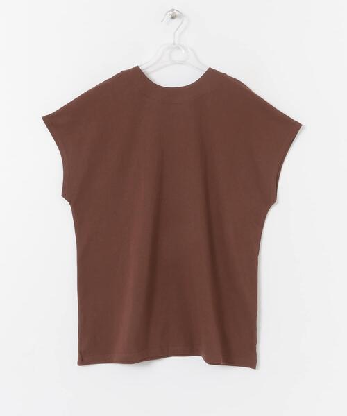 LAATO(ラート)の「CREW-NECK T-SHIRTS(Tシャツ/カットソー・レディース・ホワイト/ベージュ/ブラウン・FREE)」の5枚目の写真