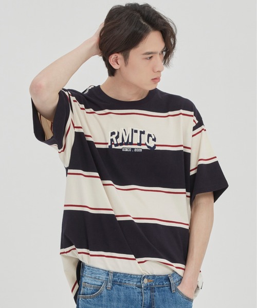 【ROMANTIC CROWN X 9090】送料・関税込★STRIPE LONG TEE ROMANTIC CROWN X 9090】送料・関税込☆STRIPE LONG TEE