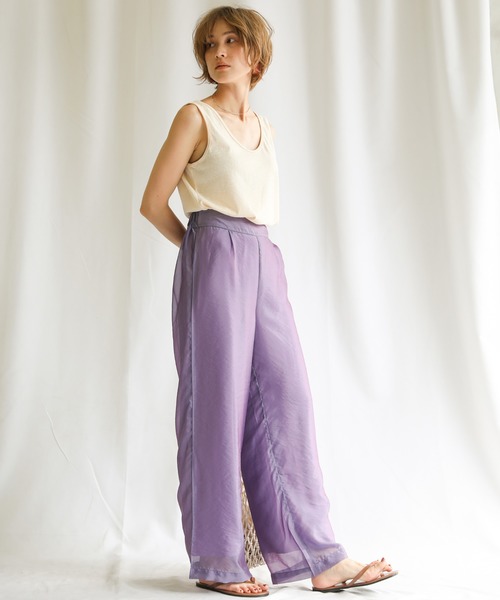 select MOCA（セレクトモカ）の「【カラバリ豊富】Uネックリラックスタンクトップ（タンクトップ・レディース・ブラック/ベージュ/オフホワイト/ライトグリーン/マスタード/ライラック/レンガ・FREE）」の11枚目の写真