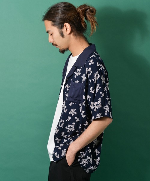 ROCK STE（ロクステ）の「総柄 オープンカラーシャツ（シャツ/ブラウス・メンズ・C・M）」の3枚目の写真
