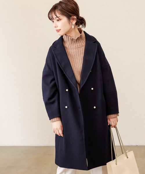 natural couture(ナチュラルクチュール)の「【WEB限定】ワイドリブブークレニットチュニック(ニット/セーター・レディース・ベージュ/アイボリー/ライム/ブラウン・FREE)」の11枚目の写真