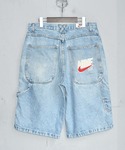 レトロ ビンテージデニム ショートパンツ ナイキロゴ 早い者勝ち NIKE デニム ショートパンツ ヴィンテージライク