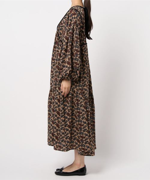 rps（アールピーエス）の「ペイズリー柄ワンピース（ワンピース・レディース・ブラック/ベージュ/ネイビー・M）」の13枚目の写真