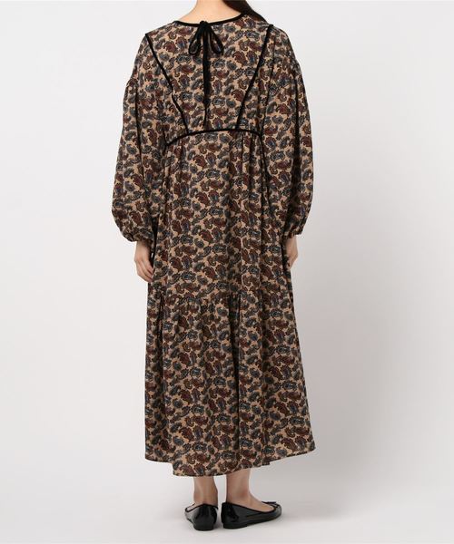 rps（アールピーエス）の「ペイズリー柄ワンピース（ワンピース・レディース・ブラック/ベージュ/ネイビー・M）」の14枚目の写真