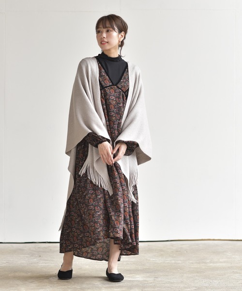 rps（アールピーエス）の「ペイズリー柄ワンピース（ワンピース・レディース・ブラック/ベージュ/ネイビー・M）」の12枚目の写真