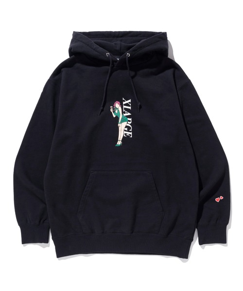 XLARGE（エクストララージ）の「GIRL WHITH CAN PULLOVER HOODED