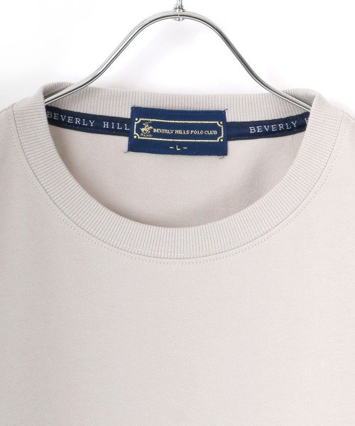 BEVERLY HILLS POLO CLUB（ビバリーヒルズポロクラブ）の「BEVERLY HILLS POLO CLUB/ビバリーヒルズポロクラブ ビッグシルエット ワンポイント ロゴ 刺繍 スウェット トレーナー（スウェット・メンズ・パープル/ホワイト/ベージュ/チャコール/ブラック/ブラウン/グレイッシュブルー/ライトグレー・M/L/MEDIUM/LARGE）」の21枚目の写真