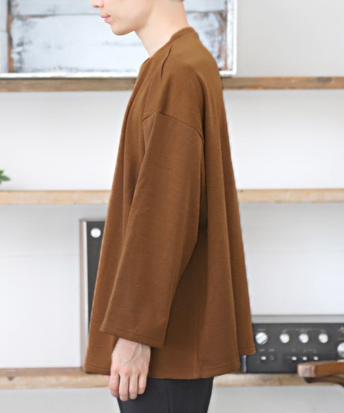 LUXSTYLE（ラグスタイル）の「裏ボアトレーナー（スウェット・メンズ・ブラック/ブルー/グリーン/キャメル・M/L）」の18枚目の写真