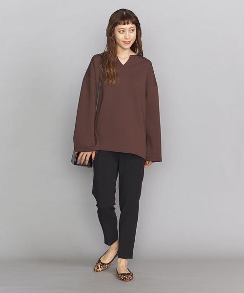 BEAUTY&YOUTH UNITED ARROWS（ビューティーアンドユースユナイテッドアローズ）の「BY ポリエステルブレンドスリムテーパードパンツ ◆（その他パンツ・レディース・モカ/ブラック/コバルトブルー・MEDIUM/SMALL/LARGE）」の18枚目の写真