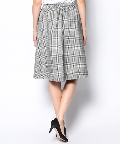 WEGO（ウィゴー）の「WEGO/チェックミディ丈タックスカート（スカート・レディース・グレー系その他/グリーン系その他/ブルー/ブルー系その他・FREE）」の6枚目の写真