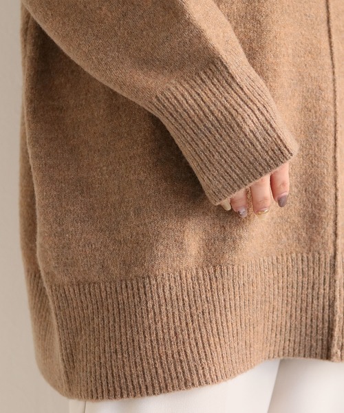 HER CLOSET(ハークローゼット)の「【HER CLOSET】配色ハンドステッチボリュームニットプルオーバー COLOR-STITCH VOLUME KNIT PULLOVER(ニット/セーター・レディース・アイボリー/ブラック/グレイッシュベージュ/ライトブラウン/カーキ・M)」の7枚目の写真