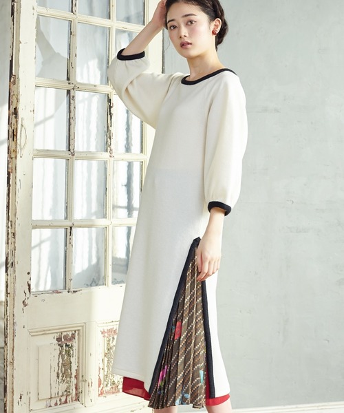 セール ブランド古着 ニットワンピース ワンピース ふりふ フリフ のファッション通販 Zozoused