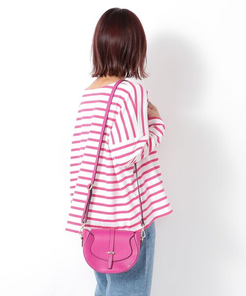 MARCO BIANCHINI（マルコビアンチーニ）の「MARCO BIANCHINI:2WAYフラップショルダーバッグ（ショルダーバッグ・レディース・ピンク系その他/ブラック・ONE SIZE）」の4枚目の写真