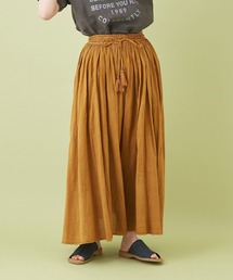 CUBE SUGAR | 綿ボイル アシッドウォッシュ ギャザースカート(スカート)