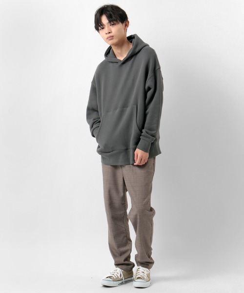 OK.SOON オクスン　パーカー　フーディー　グレー　Size2 セール】over size hoodie (parka) / オーバーサイズフーディ