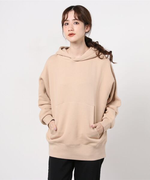 オーバーサイズクリーム色パーカー セール】【SANDOGS/サンドックス】オーバーサイズ くすみカラー