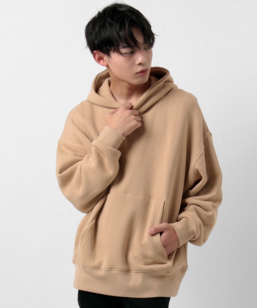SNKD ベージュ パーカー セール】【SANDOGS/サンドックス】オーバーサイズ くすみカラー