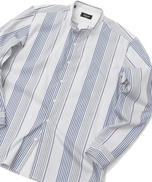 MEN'S BIGI | マルチストライプパターン バンドカラーシャツ(シャツ/ブラウス)