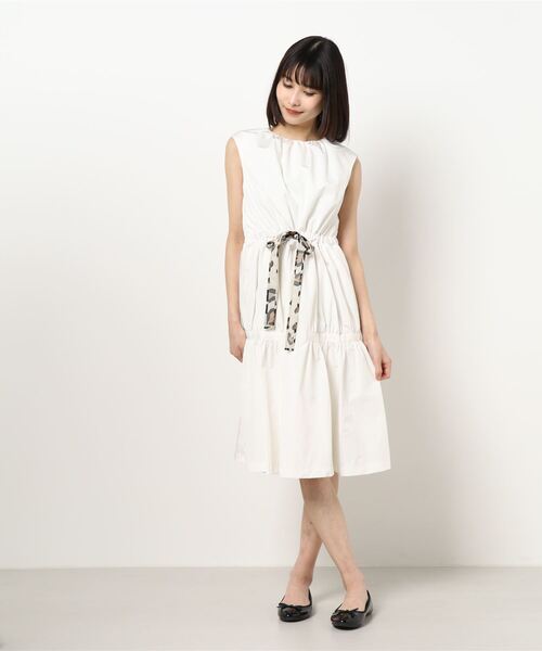 ギャザーワンピース ワンピース ワンピース Nina ワンピース ドレス Nina Mew ニーナミュウ のファッション 新素材