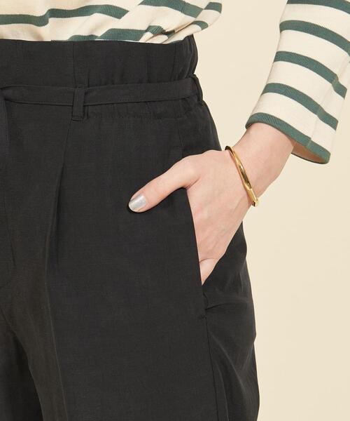 BEAUTY&YOUTH UNITED ARROWS(ビューティーアンドユースユナイテッドアローズ)の「BY∴ ウエストゴムイージーベルトパンツ -ウォッシャブル-(その他パンツ・レディース・イエロー/ライラック/ナチュラル/ブラック/その他1・S/M)」の14枚目の写真