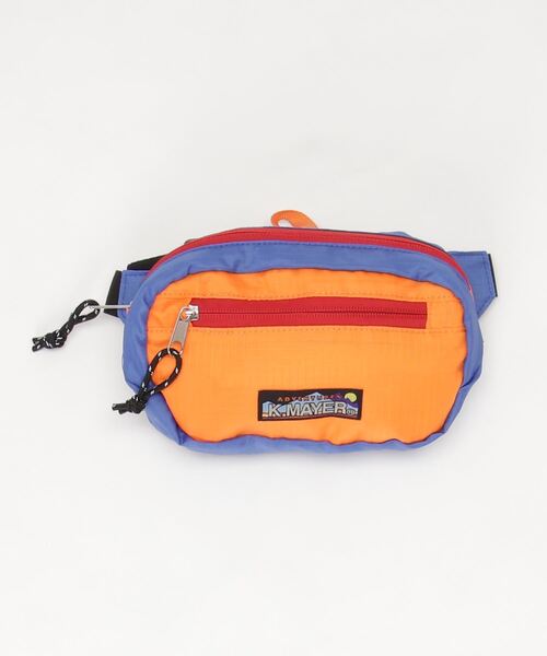 KRIFF MAYER（クリフメイヤー）の「KRIFF MAYER はっ水加工 パッカブル仕様 ミニ ウエストバッグ（ボディバッグ/ウエストポーチ・メンズ・ブラック/オリーブ/オレンジ/ベージュ・FREE）」の21枚目の写真