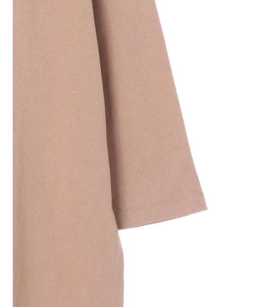 Green　Parks（グリーンパークス）の「胸元刺繍ロンT＊（Tシャツ/カットソー・レディース・ブラック/モカ/オレンジ/オフホワイト・FREE）」の16枚目の写真