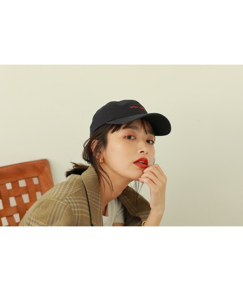 StompStamp（ストンプスタンプ）の「キャップ　親子リンクコーデ　【AJUGA.×NEW ERA】（キャップ・レディース・ネイビー・58cm）」の2枚目の写真