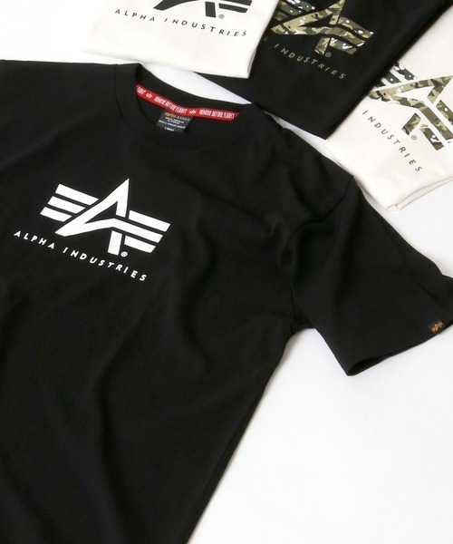 Alpha Industries（アルファインダストリーズ）の「ALPHA /アルファ 「A」MARK BOXLOGO ボックスロゴプリントT（Tシャツ/カットソー・メンズ・ホワイト系その他/ブラック系その他/ホワイト系その他2/ホワイト系その他3/ホワイト系その他4/ブラック系その他2/ブラック系その他3/ブラック系その他4・M/L/XL）」の6枚目の写真
