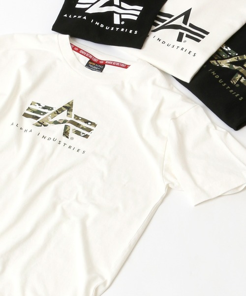 Alpha Industries（アルファインダストリーズ）の「ALPHA /アルファ 「A」MARK BOXLOGO ボックスロゴプリントT（Tシャツ/カットソー・メンズ・ホワイト系その他/ブラック系その他/ホワイト系その他2/ホワイト系その他3/ホワイト系その他4/ブラック系その他2/ブラック系その他3/ブラック系その他4・M/L/XL）」の3枚目の写真