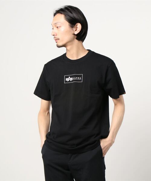 Alpha Industries（アルファインダストリーズ）の「ALPHA /アルファ 「A」MARK BOXLOGO ボックスロゴプリントT（Tシャツ/カットソー・メンズ・ホワイト系その他/ブラック系その他/ホワイト系その他2/ホワイト系その他3/ホワイト系その他4/ブラック系その他2/ブラック系その他3/ブラック系その他4・M/L/XL）」の21枚目の写真